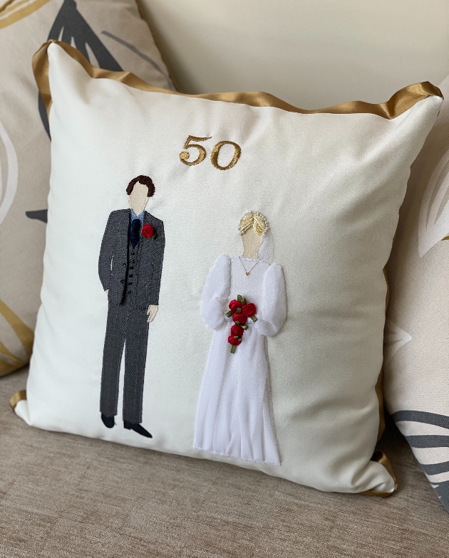 50 year anniversary cushion